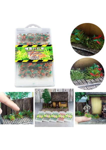 1 Kutu Çiçek Küme Dıy Minyatür Çimen Peyzaj Demiryolu Dioramas Için Set 03 (Yurt Dışından)