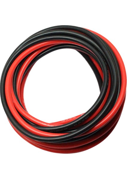 2 Rulo 12 Awg Gauge Silikon Tel Esnek Kayan Bakır Kablolar (Yurt Dışından)