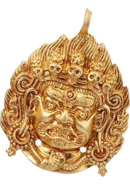 Metal Altın Budizm Arya Acalanatha Buddha Din Muska Kolye Kolye (Yurt Dışından)