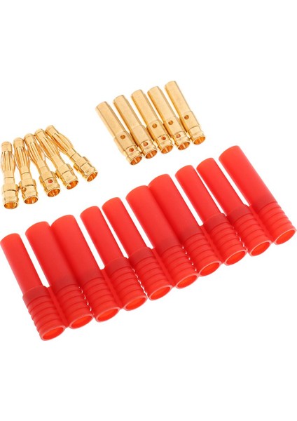Rc Ec2 Lıpo Pilleri Için 5 Çift Hxt 4mm Muz Konektörü Konektörü (Yurt Dışından)