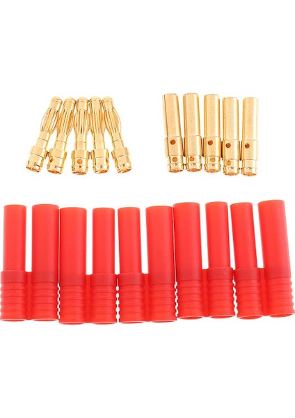 Rc Ec2 Lıpo Pilleri Için 5 Çift Hxt 4mm Muz Konektörü Konektörü (Yurt Dışından)
