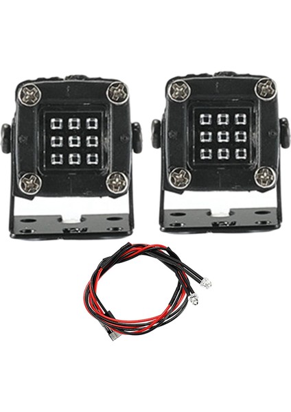 LED Işıkları Lambaları Gölge ile Axial SCX10 Trx4 Trx6 Rc Araba Dıy Aksesuarları Spot Işığı B (Yurt Dışından)
