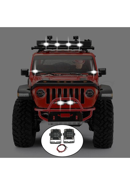 LED Işıkları Lambaları Gölge ile Axial SCX10 Trx4 Trx6 Rc Araba Dıy Aksesuarları Spot Işığı B (Yurt Dışından) modelleri