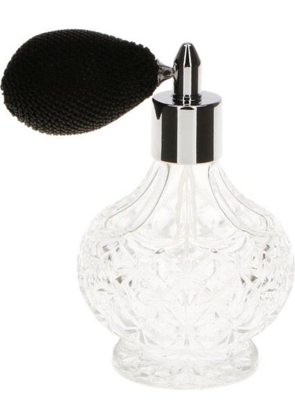 Yeniden Doldurulabilir Kısa Sprey Cam Parfüm Şişesi Dekorasyonu -100ML Siyah (Yurt Dışından)