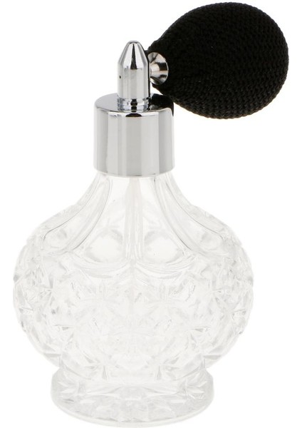 Yeniden Doldurulabilir Kısa Sprey Cam Parfüm Şişesi Dekorasyonu -100ML Siyah (Yurt Dışından)
