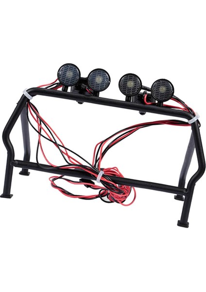 Rc Araba Kamyon Çatı 6 LED Işık Rafı Rc Araç Modeli Yedek Parça Beyaz Demir (Yurt Dışından) indirimleri