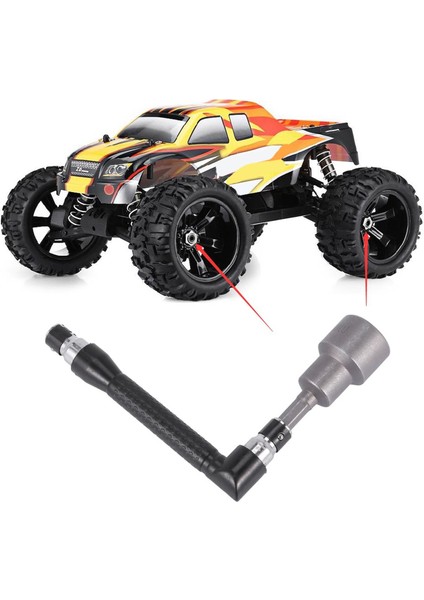 Çelik 17MM Tekerlek Hex Somun Kol Anahtarı Rc Araba 1/8 Kamyon Truggy Lastikler Için (Yurt Dışından)