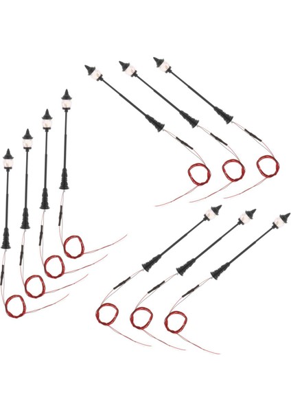 10X Ho Ölçek Tren Işıkları 12 V Kum Masa Lambası Düzeni Aksesuar Sıcak Beyaz (Yurt Dışından)