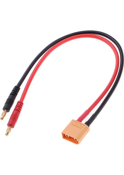XT90 Erkek 4mm Muz Bağlayıcı Fiş Kurşun Pil Şarj Kablosu 12 Awg Rc (Yurt Dışından)