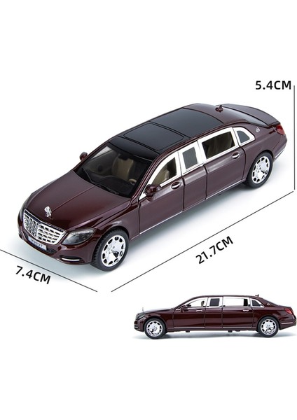 1:24 Mercedes-Benz Maybach S600 Genişletilmiş Alaşım Araba Oyuncak Modeli (Yurt Dışından) fiyatları
