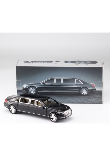 1:24 Mercedes-Benz Maybach S600 Genişletilmiş Alaşım Araba Oyuncak Modeli (Yurt Dışından)