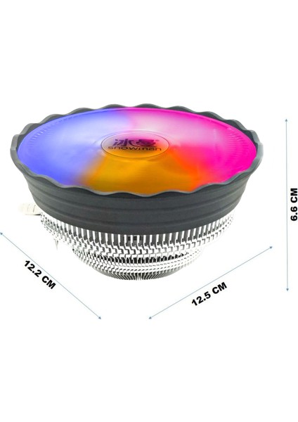 M120 Rainbow Rgb Fanlı Işlemci Sogutucu
