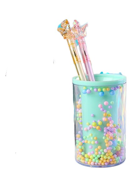 Dreamy Akrilik Kalem Tutucu Sevimli Karikatür Yuvarlak Kalem Tutucu Masaüstü Depolama (Yurt Dışından)