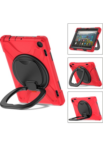 Kindlefire8 2022 Tablet Çok Fonksiyonlu Anti-Damla Dönen Dirsek Koruyucu Kılıf (Yurt Dışından)