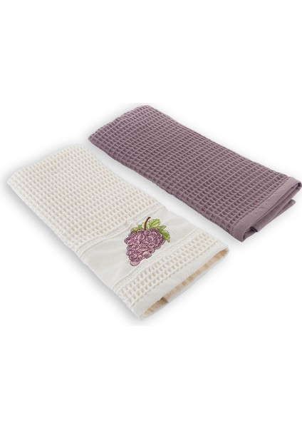Home Grape 2'li Kurulama Bezi 45 x 65 -Mor