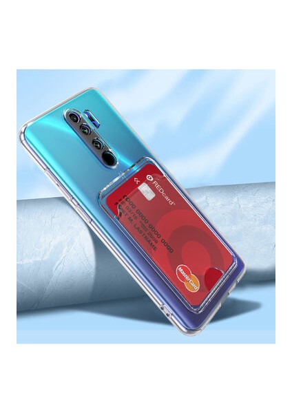 Xiaomi Redmi Note 8 Pro ile Uyumlu Kartlıklı Kartvizitli Şeffaf Telefon Kılıfı fiyatları