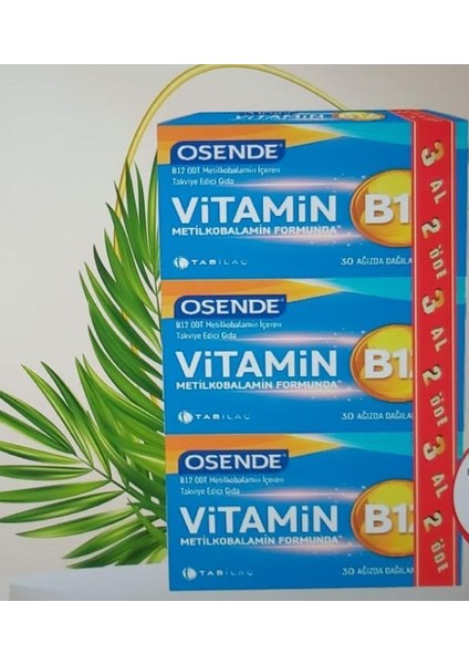 Vitamin B12 30 Tablet x 3