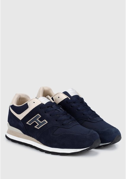 Lacivert Deri Erkek Sneaker fiyatları