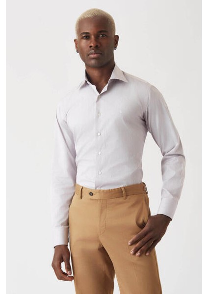 Regular Fit Kırmızı Klasik Erkek Gömlek GM22K222048_C24