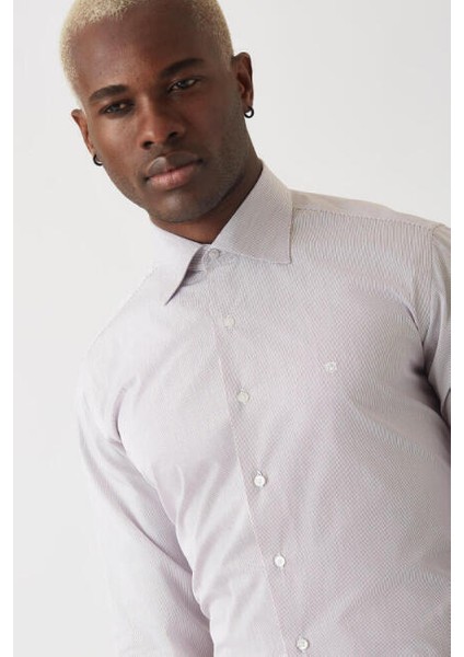 Regular Fit Kırmızı Klasik Erkek Gömlek GM22K222048_C24 modelleri