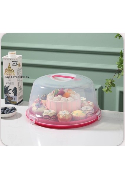 Yeniden Taşınabilir Taşınabilir Doğum Günü Cupcake Ambalaj Kutusu Şeffaf Kek Kutusu (Yurt Dışından) modelleri
