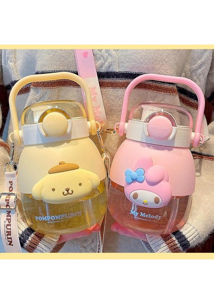 Tritan Büyük Kapasiteli Su Bardağı Büyük Göbek Kabı Sanrio Saman Bardağı (Yurt Dışından)