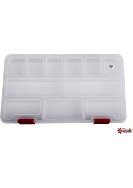 Kutu 9" Şeffaf Kapaklı Organizer 11 Gözlü