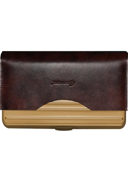 Aluminyum Içi Sedir Puro Taşıma Çantası Rose Gold 8'li