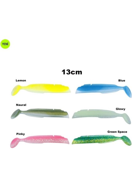Salt Eel Body 13CM X3 Silikon Yem Gövde