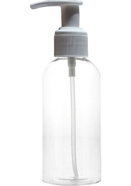 1 Adet Sert Plastik Boş Sıvı Sabun & Dezenfektan Pompalı Şişe 100 Ml [Kimyasala Dayanıklı]