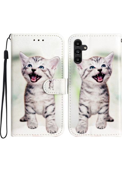 Samsung Galaxy A34 5g Cüzdan Telefon Kılıfı Pu Deri Desen Baskı Stand Flip Kapak (Yurt Dışından)