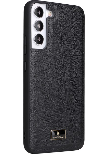 Samsung Galaxy S22 Için Fierre Shann 5g Dokulu Pu Deri Kaplamalı Telefon Kılıfı Yumuşak Tpu + Sert Pc Hibrid Kapak - Çizgili Litchi Dokusu (Yurt Dışından) fiyatları