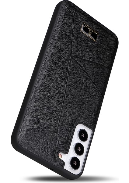 Samsung Galaxy S22 Için Fierre Shann 5g Dokulu Pu Deri Kaplamalı Telefon Kılıfı Yumuşak Tpu + Sert Pc Hibrid Kapak - Çizgili Litchi Dokusu (Yurt Dışından) modelleri