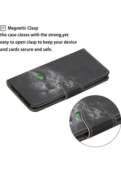 Samsung Galaxy A23E Için Çapraz Doku Pu Deri Stand Desen Desen Baskı Manyetik Toka Cüzdan Telefon Kapağı (Yurt Dışından) fiyatları