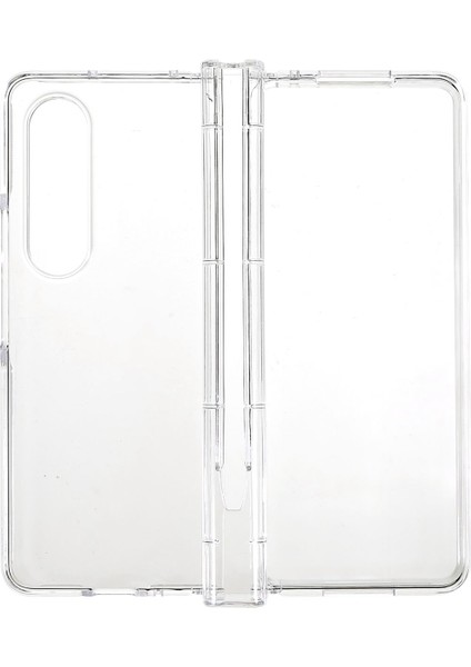 Samsung Galaxy Z Fold4 Için 5g Ultra Ince Katlanır Telefon Koruyucu Kılıf Kalem Yuvası Tasarımı Şeffaf Sert Pc Anti-Çizgi Kapağı (Yurt Dışından)
