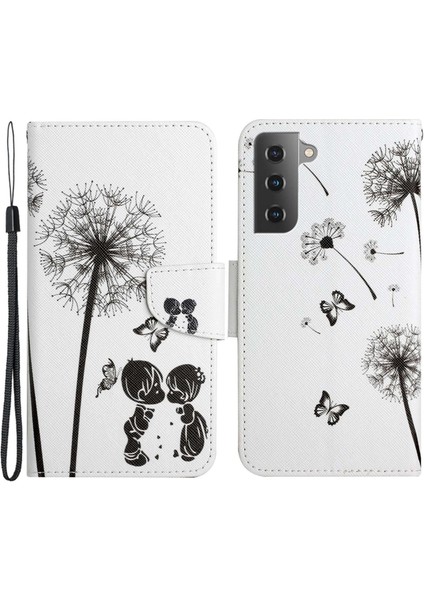 Samsung Galaxy S23 Için Desen Baskı Telefon Kılıfı, Çapraz Doku Çizelge Önleme Pu Deri Cüzdan Standı Iç Tpu Kapağı (Yurt Dışından)