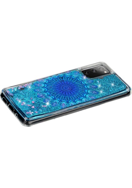 Desen Baskı Parlak Tozu Hızlı ve Tpu Kasası Samsung Galaxy A03S (164.2 x 75.9 x 9.1mm) Için Anti-Damla Koruyucu Kabuk - Ulusal Totem (Yurt Dışından)