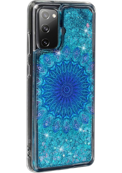 Desen Baskı Parlak Tozu Hızlı ve Tpu Kasası Samsung Galaxy A03S (164.2 x 75.9 x 9.1mm) Için Anti-Damla Koruyucu Kabuk - Ulusal Totem (Yurt Dışından)