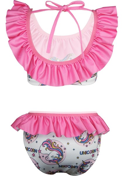 Fırfırlı Bikini Pembe Unicorn
