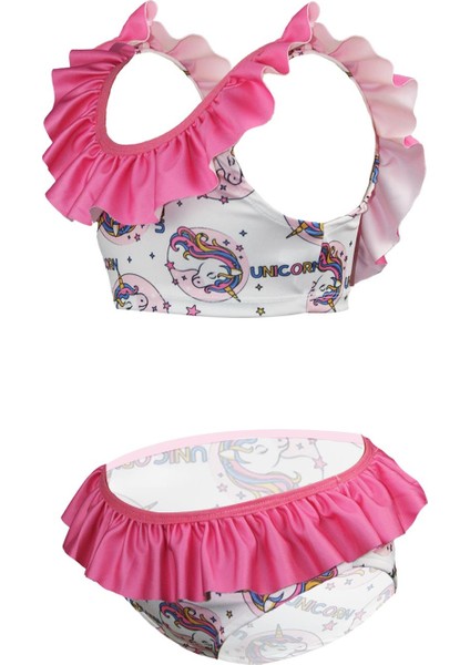 Fırfırlı Bikini Pembe Unicorn