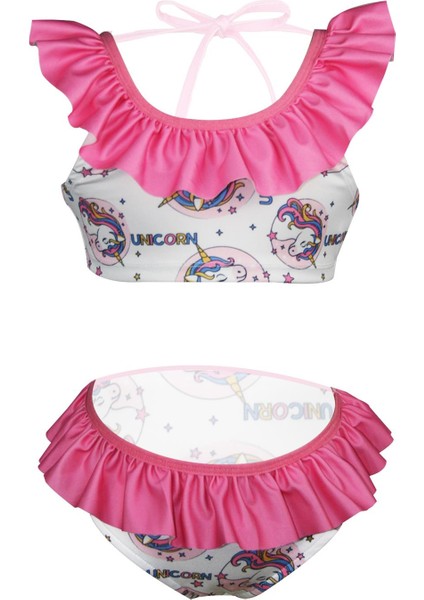 Fırfırlı Bikini Pembe Unicorn