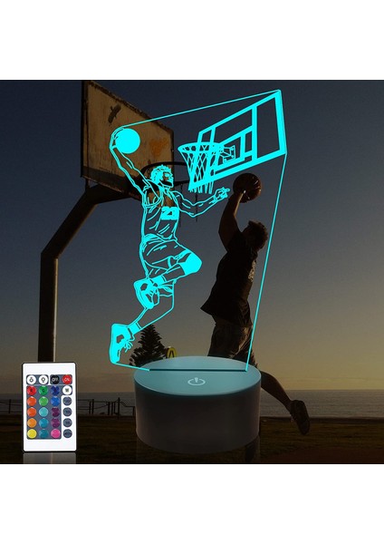 Buz Hokeyi Gece Lambası, Hokey Kaleci 3D Basketbol 2 (Yurt Dışından)