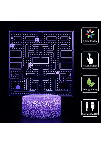 3D Gece Lambası LED Illüzyon Masa Masa Lam Cdr (Yurt Dışından)