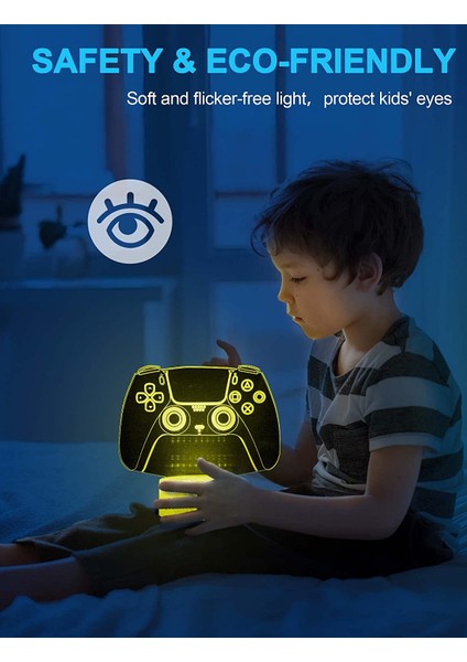 Çocuklar Için Seni Seviyorum Kalp Gece Işığı, 10 Oyun Kumandası (Yurt Dışından)