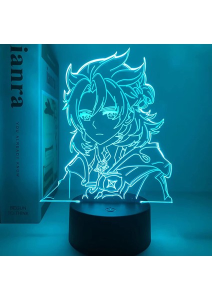 Genshin Impact 3D Anime Illusion Night Light Ebeveyn (Yurt Dışından)