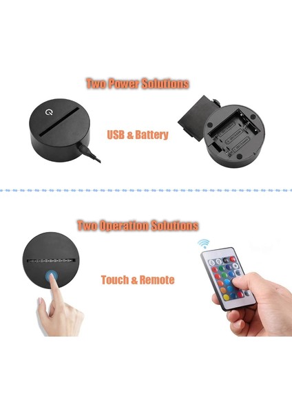 Poker Zarı Gece Lambası LED 3D Illüzyon USB Tekerlekli Kaykay (Yurt Dışından)