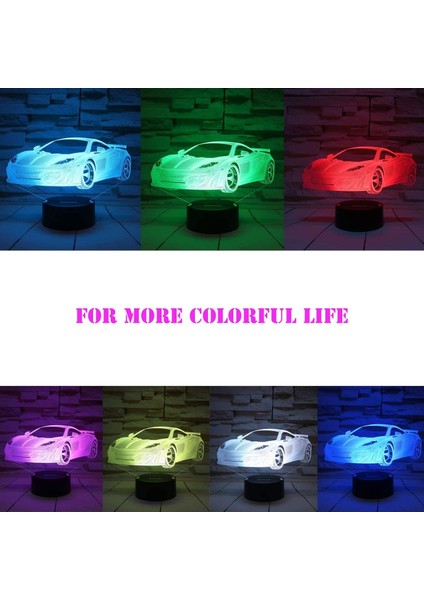 Itfaiye Aracı Gece Lambası LED 3D Illüzyon Remo Araba (Yurt Dışından)