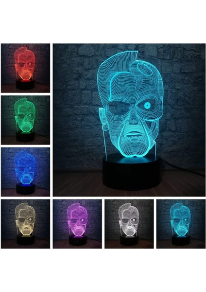 Film Terminator 3D Yaratıcı Gece Lambası Kahramanlar Fi Ebeveyn (Yurt Dışından) fiyatları