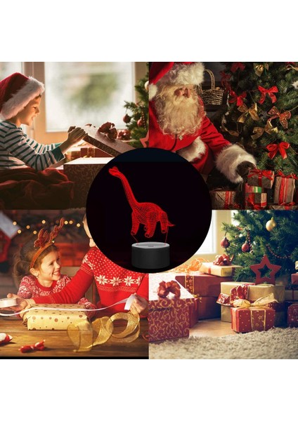 Dinozor Oyuncakları 3D Gece Işığı Lambası - Çocuk Çocuk Dinozor-1 (Yurt Dışından) fiyatları