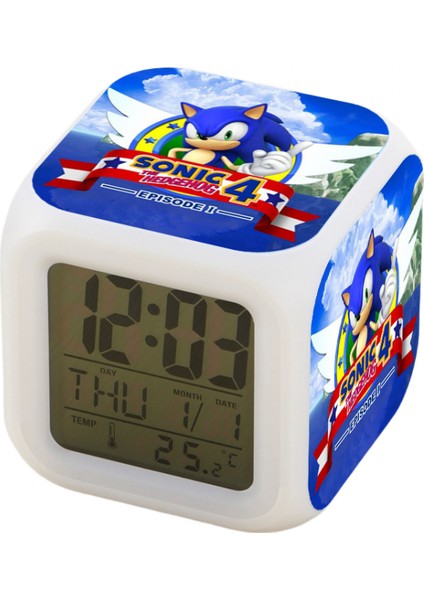 Küçük Boy Mini LED Dijital Erkek Anime Çalar Saat Çocuk Yatak Odası Dekoru JINGYI887 (Yurt Dışından)